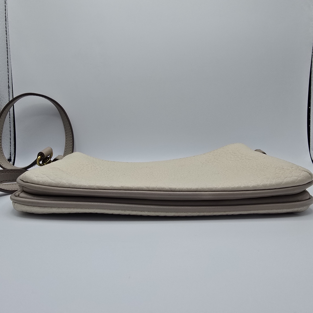 Fossil Morgan Small Crossbody Bag Purse Cream Pebbled Leather ZB5720 - Picture 4 of 16